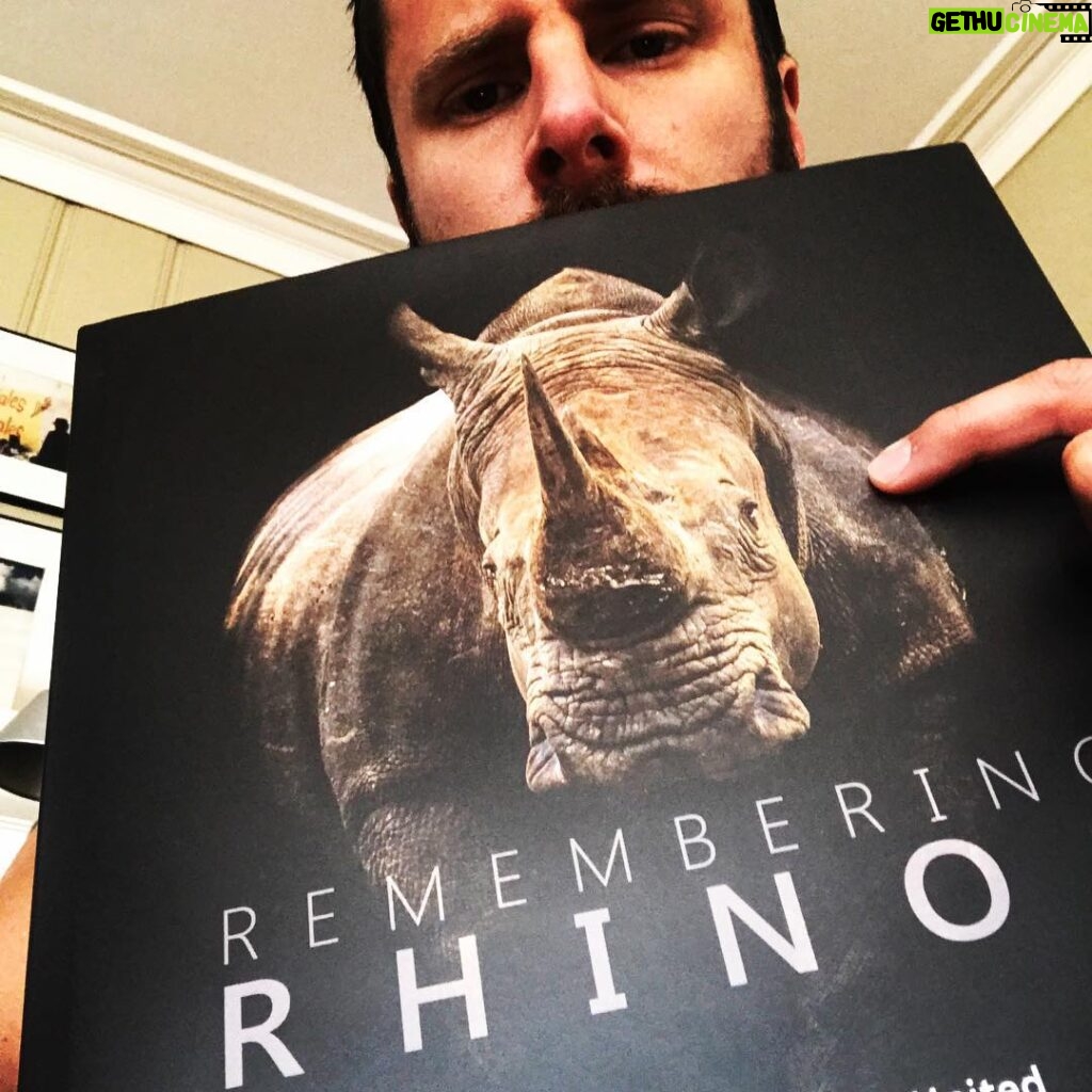 James Roday Rodriguez Instagram - Let's make these the last days of ivory. #rememberingrhinos http://www.buyrememberingbooks.com