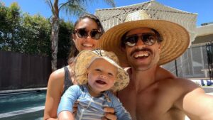 James William O'Halloran Instagram - Family fun by the pool 💦 hope you’re having a great #weekend
.
.
.
#summer #sunny #pool #saturday