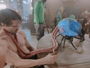 James William O'Halloran Instagram - From the set of #rebelmoon
This was an insane experience. The sheer scale of production and creativity of the world was mind blowing. I had to laugh each day as I sat down for lunch each day with my comrades… similar to the old desk job… but more aliens.

@bluecloudranch #zacksnyder #rebelmoonnetflix #onset #makeup #moviemakeup #roughman #parasite #rebelmoonparasite #cantina #cimex