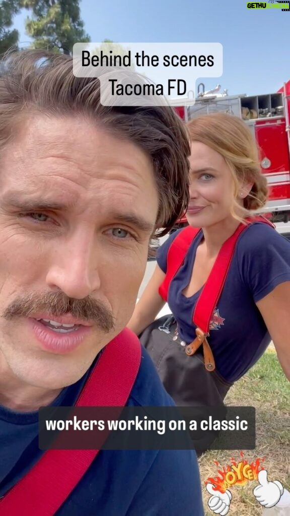 James William O'Halloran Instagram - What fun. @tacomafdtrutv Shout out to the front line workers dealing with all those meteorite accidents. #butdidhedie Los Angeles, California