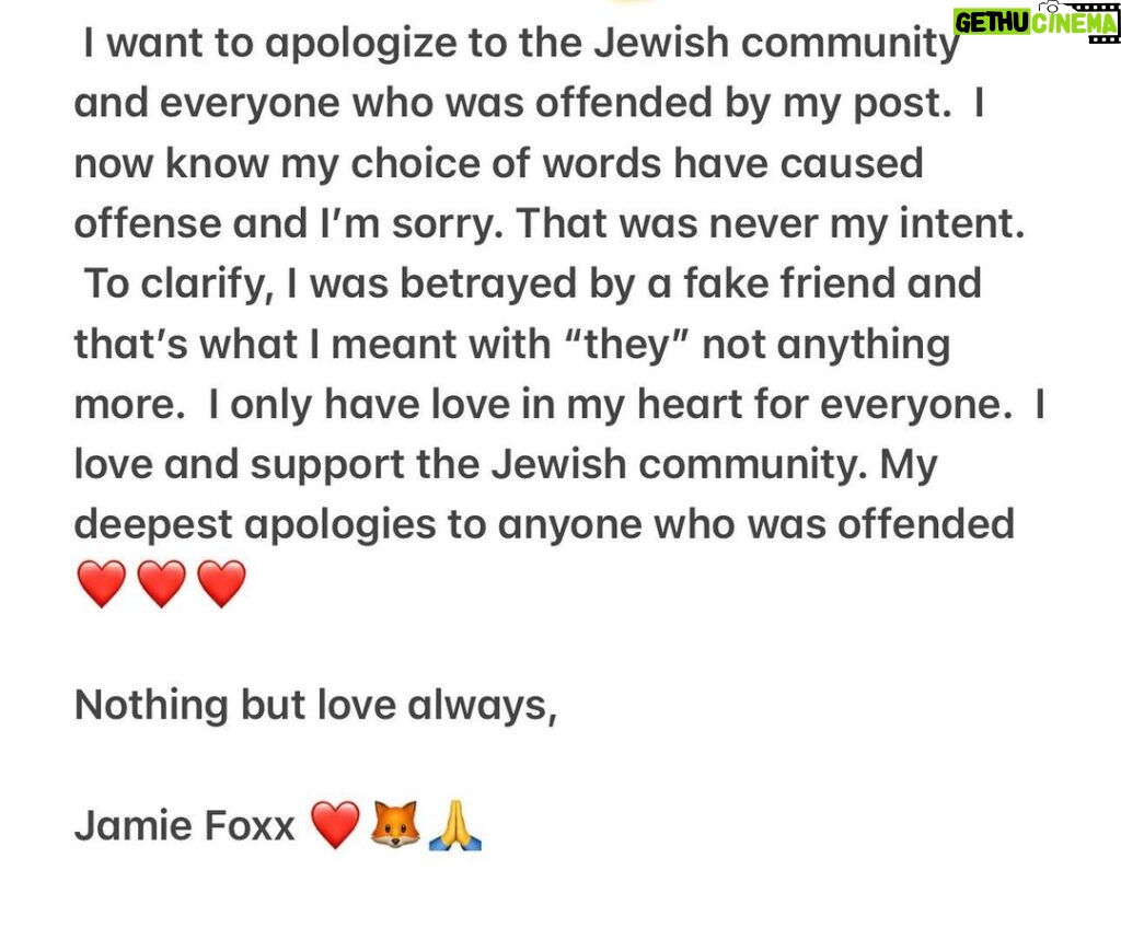 Jamie Foxx Instagram - ❤️