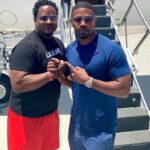 Jamie Foxx Instagram - Everything hurts right now having a hard time looking through these pictures reliving the memories of us having a great time going to miss you man gonna miss you…every since we met back in college, you have been in incredible soul God rest, NEVER THOUGHT I WOULD HAVE TO SEE THE WORDS ABOUT MY FRIEND RIP @keith.jefferson Keith 💔💔💔💔