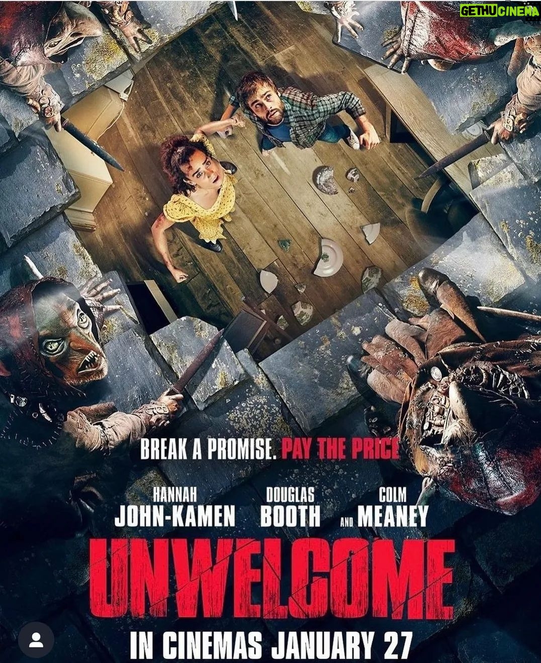 Jamie Lee O'Donnell Instagram - @warnerbrosuk @warnerbrosentertainment @unwelcomemovie