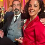 Jamie Lee O'Donnell Instagram - Delighted to win #rtsni 👗 @nadinemerabi 🤵 @tomorrowsmenswear ❤ thanks to everyone who was involved in the doc Really appreciated!