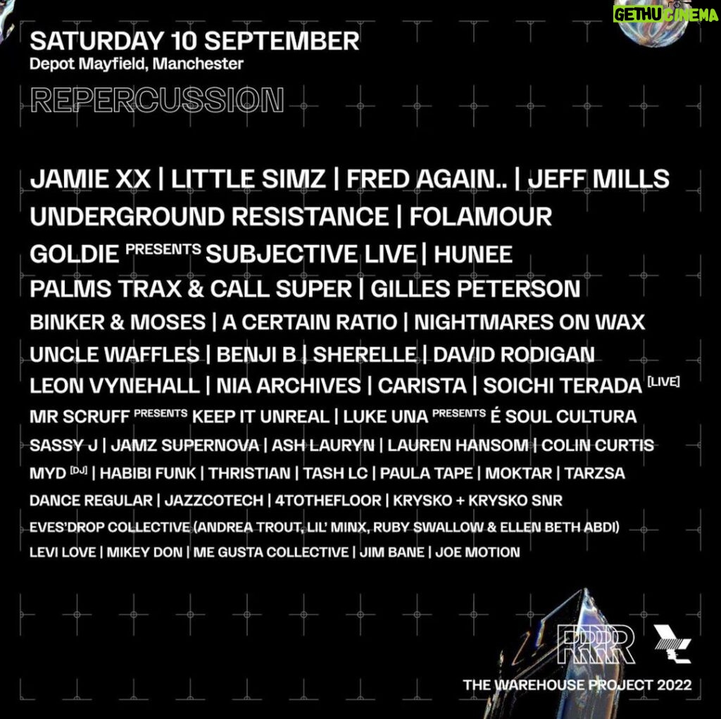 Jamie XX Instagram - Back in Manchester in September @repercussion__ @whp_mcr