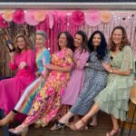 Jane Hall Instagram - My sisters and I are so lucky to have incredible cousins on both sides of our family… and this weekend saw us celebrating Jocey’s 50th, full of joy and laughter! Us girls have been doing this ‘line-up’ in height order since we were little. I’m always the shortest. I’m ok with that. 🙄🤣🥰