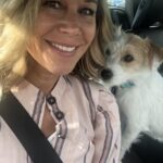 Jane Hall Instagram - Driving buddy, Betty. 🐶💕