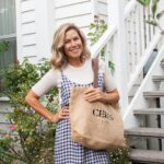 Jane Hall Instagram - I love me a good slip dress and this beauty was gifted to me by @cereslife . It’s super cute, affordable AND made from ‘Rescue’ fabric… remnants that are reclaimed and remade to reduce environmental impact. ❤️❤️Also wearing their ribbed cotton tee… so comfy! Go check out their feed… so much to love. ❤️❤️ Thanks to @henriettacreative for the pics 🥰