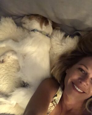 Jane Hall Instagram - Wishing you all a Happy New Year, from the couch. From Betty and me. 🐶❌❌❌