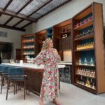 Jane Hall Instagram – Just casually hanging at the Lobby Bar @babalshamshotel wearing divine silk frock from @bonne.com.au . These dresses are perfection, and truly worth a look. I will show you more as we continue our @luxury.escapes adventure! 💕❤️💕