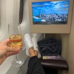 Jane Hall Instagram - This is amazing. I have an actual goodie bag. Please enjoy the burn on my hand from my hair tongs. One must suffer for their beauty to be on board for @luxury.escapes Also, I cleaned my runners with toothpaste, you guys. You’re welcome. 🤣