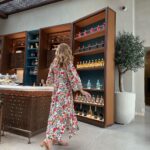 Jane Hall Instagram – Just casually hanging at the Lobby Bar @babalshamshotel wearing divine silk frock from @bonne.com.au . These dresses are perfection, and truly worth a look. I will show you more as we continue our @luxury.escapes adventure! 💕❤️💕