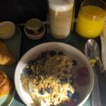 Jane Hall Instagram – Guys, @etihad Business Class is not mucking around. Here’s me just about to nod off, here’s the pretty star light ceiling that I’m looking at while LYING DOWN with an actual doona, and here’s the brekky I felt compelled to eat, even though apparently the local time was 1.30am. And I am not regretting it ONE BIT. How much better than this could first class be?? Does anyone even know?? This @luxury.escapes caper suits me. ☺️😂😎