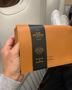 Jane Hall Instagram - This is amazing. I have an actual goodie bag. Please enjoy the burn on my hand from my hair tongs. One must suffer for their beauty to be on board for @luxury.escapes Also, I cleaned my runners with toothpaste, you guys. You’re welcome. 🤣
