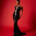 Janelle Monáe Instagram - GRAMMYS 2024. THE AGE OF PLEASURE. Dress: Custom couture @giorgioarmani Privé Jewelry: @yeprem @davidyurman Glamily: @Nikkinelms, @kilprity, @shespolished Styling: @mandelkorn Photog: @masonrosephoto