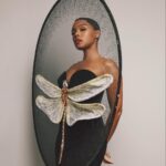 Janelle Monáe Instagram – F l o a t 🧚🏾‍♂️🪰🪐

Dragonfly Couture: @rahulmishra_7
Shoes: @jimmychoo
Earrings: @davidyurman
Glamily: @hair_sulon 
@shespolished 
@mandelkorn
Photog: @mr_dadams 

#theageofpleasure #grammys2024 #albumoftheyear #bestprogressiverandbalbum