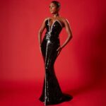 Janelle Monáe Instagram - GRAMMYS 2024. THE AGE OF PLEASURE. Dress: Custom couture @giorgioarmani Privé Jewelry: @yeprem @davidyurman Glamily: @Nikkinelms, @kilprity, @shespolished Styling: @mandelkorn Photog: @masonrosephoto
