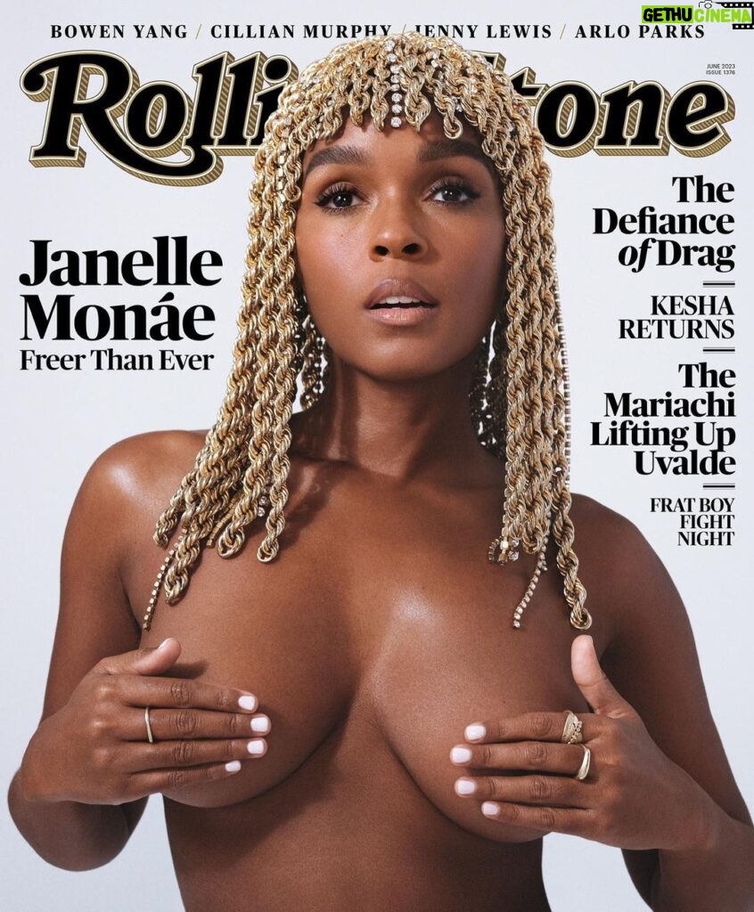 Janelle Monáe Instagram - ⚜ROLLING STONE. JUNE 2023. ⚜ THANK YOU.🙏🏾🥹 link in bio. Photography: @frenchgold (you are a gem) Story by: @mankaprr (thank you for capturing our time together so well. 🥹) thank you to my friends @riancjohnson @lupitanyongo for your words🥹 Glamily: @kilprity @nikkinelms @mandelkorn @shespolished (love y’all) Headpiece @theblondsny Rings: @jacquieaiche Special THANK YOU TO THE LOVELY ENTIRE RS TEAM & @teamid for this moment❤‍🔥: Creative Director @Joe_Hutchinson Director of Photography & Deputy Creative Director @Emma.V.Reeves Fashion Director @thealexbadia Market Editor @elmercer Senior Visuals Editor @photoeditorjoe Video EP/Director @kimberlyaleah Director of Production @tara__catherine Videographer @athinaaaslens Video Editor @aden.png Director of Social Media @waiss_aramesh Produced by @pixproducersinc Tailor @chelseawear1 Lighting Technician @jpierrebonnet Photography Assistance @aidan.at Digital Technician @humanbeef Market Assistance @jaristark Styling Assistance @erikziemba Fashion Assistance @kimberlyinfant and @kylelamarrice Production Assistance Brendan MacDevette and Christian Cañizares Photographed at @pier59studios