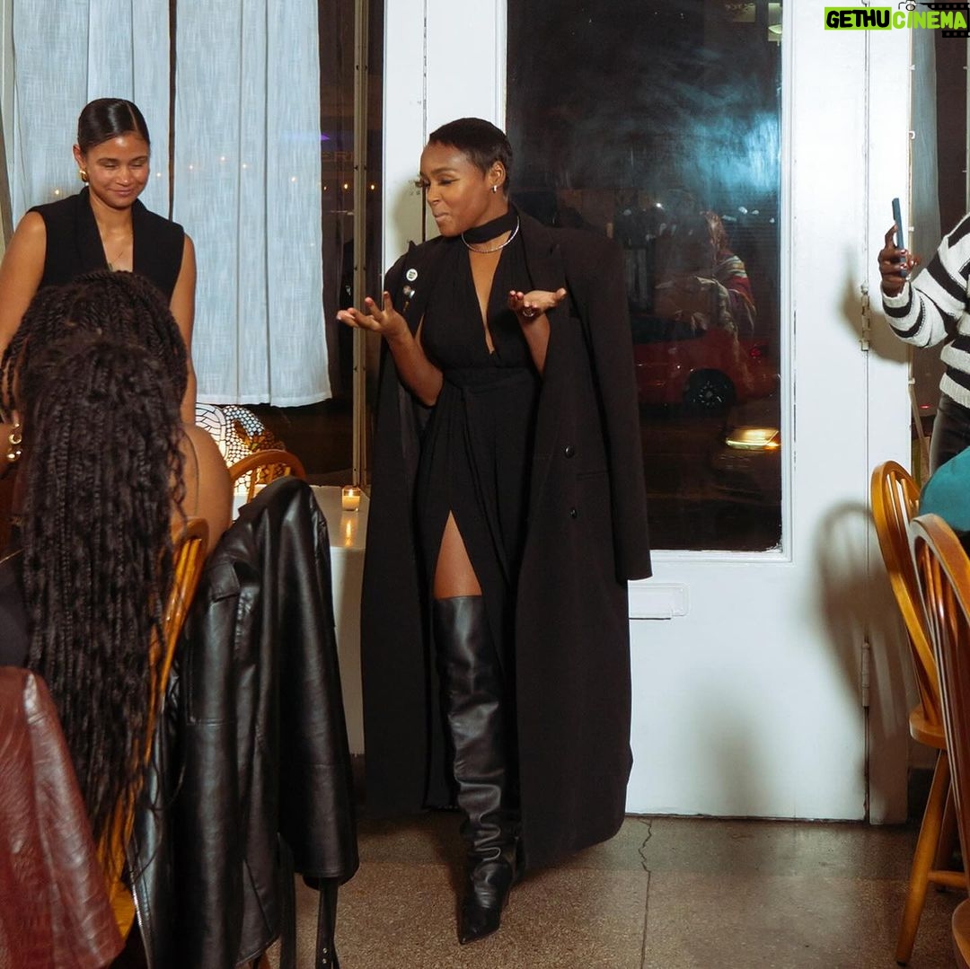 Janelle Monáe Instagram - The love. The smiles. The camaraderie. The art. Wondaland. 🥹 Special thank u to my team, Wondaland MGMT, and the legendary Woodspoon restaurant for curating this special moment. 📷: @kalogenic