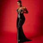 Janelle Monáe Instagram - GRAMMYS 2024. THE AGE OF PLEASURE. Dress: Custom couture @giorgioarmani Privé Jewelry: @yeprem @davidyurman Glamily: @Nikkinelms, @kilprity, @shespolished Styling: @mandelkorn Photog: @masonrosephoto