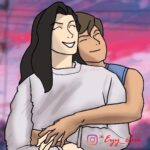Janet Varney Instagram - REPOSTING @eyy_chii : "Before you came into my life Everything was black and white, Now all I see is colour. You bring colour to my life" - Colours (by MNEK, ft. Hailee Steinfeld) Happy Pride!! #korrasami #korraxasami #korra #avatarkorra #asami #asamisato #thelegendofkorra #lok #tlok #avatarthelastairbender #atla #fanart #art #digitalart #bending #celebration #bisexualpride #colorful #sunset #celebratepride #artistsoninstagram #pride #beach #colors
