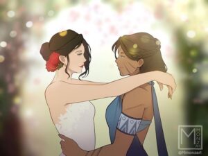 Janet Varney Instagram - REPOSTING @mmonzart “When love is real, it finds a way” 🥰
.
.
.
.

#legendofkorra #avatarthelastairbender #korra #avatar #aang #atla #sokka #zuko #katara #toph #lok #avataraang #avatarkorra #illustration #thelegendofkorra #procreate #thelastairbender #mako #digitalart #avatarmemes #tlok #pridemonth #suki #iroh #animeart #kataang #korrasami #lgbtq🌈 #asami #pridemonth