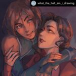 Janet Varney Instagram - REPOSTING @what_the_hell_am_i_drawing! 💙🌈❤️ #pridemonth #pride #tlok #thelegendofkorra #korra #avatarkorra #korrasami #asami #asamisato #loveislove