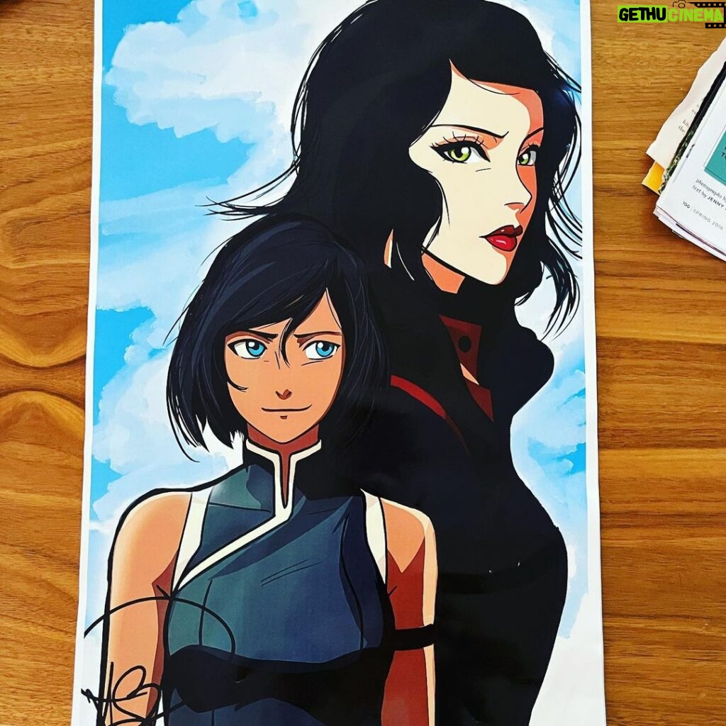 Janet Varney Instagram - Gotta do a #TBT to love on some of the amazing #korra & #atla art I got at the past few cons! (I am so sorry I couldn’t find tags for everyone!! 😢) #avatarthelastairbender #bravingtheelements #tlok #thelegendofkorra