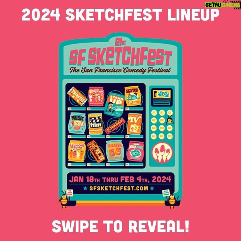 Janet Varney Instagram - My “kid” is turning 21! ❤️ to its 2 dads @strattoncole & David Owen & its godfather Jay Wertzler, & our INCREDIBLE staff for doing it w/us! @sf_sketchfest SF Sketchfest returns for its 21st year. Tickets on sale this Sunday, Nov. 19 at 10am! Click the link in bio to explore the full lineup. #sfsketchfest #sketchcomedy #sanfrancisco #comedy