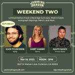 Janet Varney Instagram – Come out and join us for weekend two – meet & greet + autograph signings with Zach Tyler Eisen, @thejvclub, and @dantebasco from noon to 3pm PLUS limited edition food & beverage concepts, merch, and more!

📍1927 W Malvern Ave, Fullerton, CA 92833 Fill Bakeshop