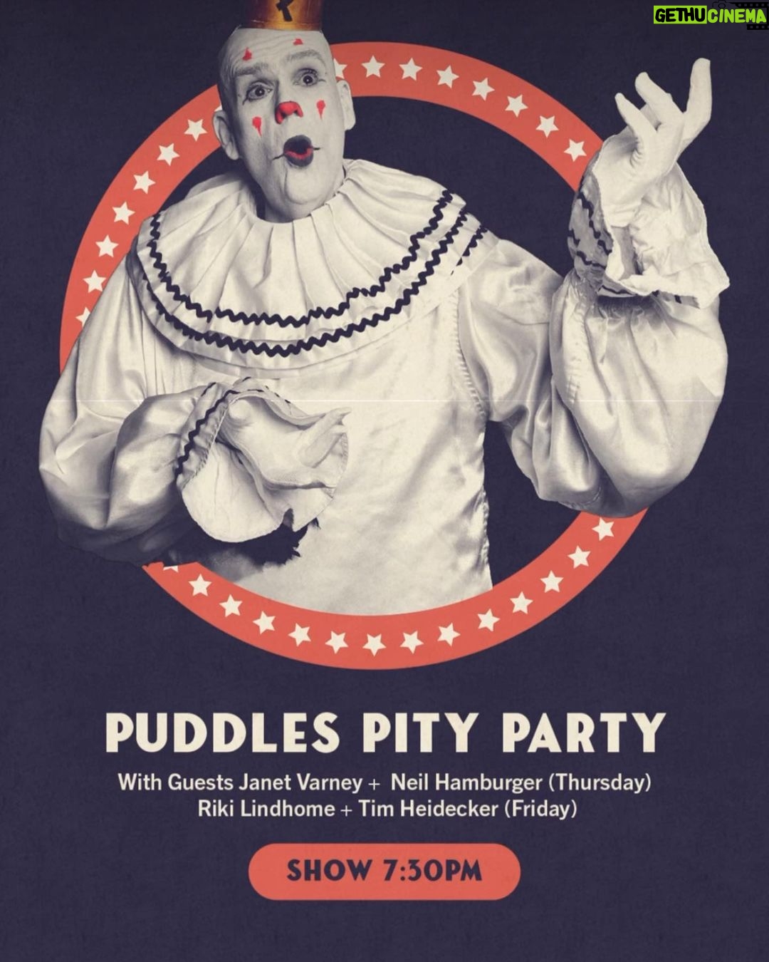 Janet Varney Instagram - Tonight at @dynastytypewriter! Sharing the stage with the bliss-inducing enigma that is @puddlespityparty! See you there!
