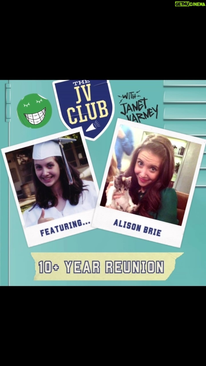 Janet Varney Instagram - Now on my JV Club podcast- we throwback to our ep with the brilliant @alisonbrie!!
