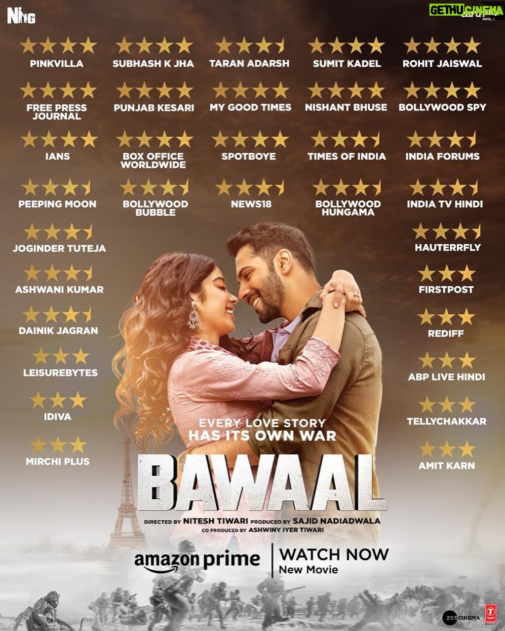 Janhvi Kapoor Instagram - Bawaaal hogaya! Mahaul bana ke rakhna.. Thank u for the love! Watch now on @primevideoin