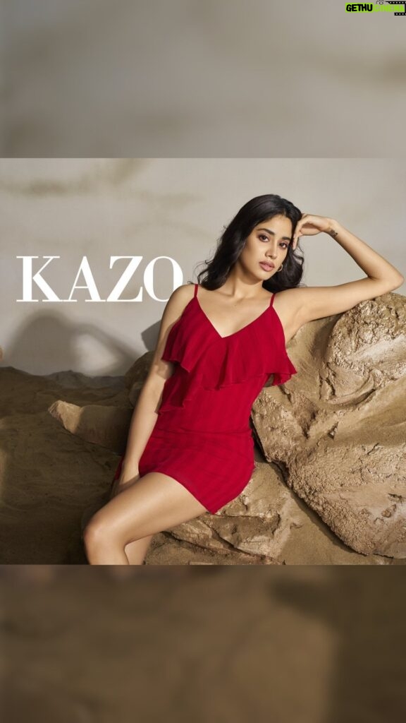 Janhvi Kapoor Instagram - Unveiling @kazowoman’s SS’24 Collection, where summer style meets effortless sophistication. ✨ Whether you’re conquering the corporate runway, adding a dash of glam to social scenes, or basking in the summer spotlight, this collection is your passport to a style revolution. Dive into my specially curated collection and let’s redefine elegance with KAZO! 💃 🛒 Shop now at www.kazo.com or spark the revolution in your nearest stores. #KAZO2.0 #KAZOxJanhviKapoor #KAZOWoman