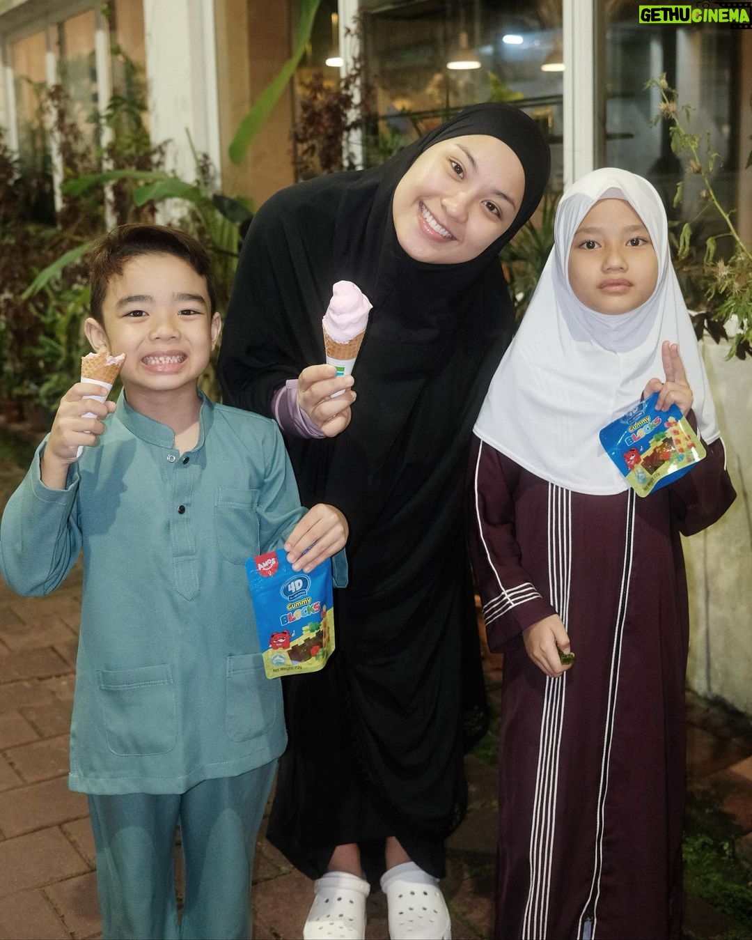 Janna Nick Instagram - Done terawih & ice cream 🍦! Korang boleh tengok #puterilindunganbulan Sekarang ok ❤️
