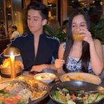 Jannat Zubair Rahmani Instagram - Food is ❤️🥹 #Mirza @tanishk_bagchi @shehnaazgill