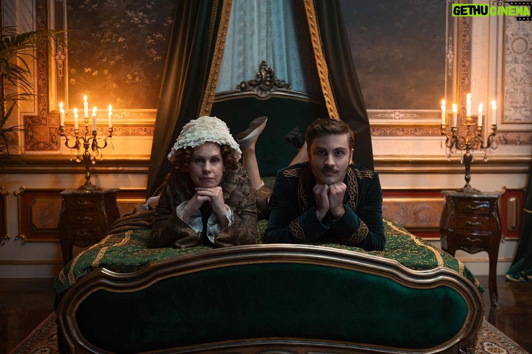Jannik Schümann Instagram - Today is the last shooting day of one of the funniest and loveliest colleagues I have ever been able to work with. @tanjaschleiff_official , I will miss you! #foreveresterhazy 📷 @armandsvirbulis