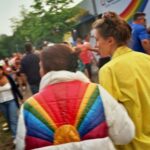 Jannik Schümann Instagram - Best Birthday Party 🎂♥️ Berlin, thanks for having organized a party for me! 🏳️‍🌈🥂 #CSD2023 #analog #birthday