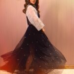 Jasmin Bhasin Instagram – An evening with @geetanjalisalon 
Styled by @stylingbyvictor @sohail__mughal___ 
Outfit @supriamunjalatelier 
Makeup @kashish_art 
Hair @krishna.hairstylist
Jewels @rubans.in
