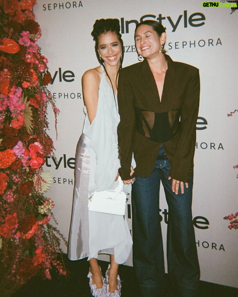 Jasmin Savoy Brown Instagram - Thank you @instylemagazine for inviting @itsamandalim and I to attend your beautiful (& delicious) reInvention dinner honoring the incomparable @quintab & celebrating the charming and delightful @sallyholmes Style is an evolutionary process for me that started with playing dress up and designing dresses when I was very young. I lost that joy along the road to adulthood until connecting with Amanda. She is making fashion fun again. And more than fun, empowering. Meeting and dining with several brilliant fashionable women (and @sunnyg_sd ) was such a lovely evening and I am grateful. Thank you. Highlights of the evening included: 0. Wearing FW23 @acnestudios I mean HELLO?! THANK YOU @acnestudios !!! 1. Celebrating @itsamandalim 2. Meeting my son @sunnyg_sd and introducing him to his other mom, @itsamandalim 3. Making @sallyholmes laugh 4. Meeting @hellotefi