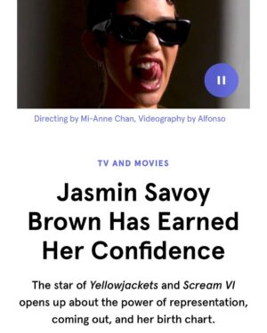 Jasmin Savoy Brown Instagram - @them @glaad @michaelcuby @sarahlubyburke I am at a loss for words. This is the best birthday gift ever. Sarah thank you for cultivating THE best on set experience I’ve ever had - with a very queer very brown crew who were down to PLAY and very accommodating of my schedule change. Michael thank you for the warmest most delightful interview. @them & @glaad thank you for taking the time to celebrate queer people and our success stories, our joy, in a time when our joy is being threatened more than ever. I am just so honored and touched by this article. I so rarely stop and take a moment to appreciate where I am, and I can’t stop doing that right now. Thank you for celebrating this moment in my life, my career, my relationship. Gays I love you!!! Link in my bio!!!

·  Photographer: James Emmerman - @james_emmerman 
·  Stylist: Ian McRae - @ian__mcrae
·  Hair: Junya Nakashima - @junyahair
·  Makeup: Sena Murahashi - @ittts_sena
·  Nails: Maki Sakamoto - @makinaill
·  Set Designer: Nat Hoffman - @natalienareau
·  Editor-in-Chief: Sarah Burke - @sarahlubyburke
·  Art Director: Wesley Johnson - @wslyjhnsn
·  Culture & Entertainment Editor: Samantha Allen - @neebess
·  Talent Director: Keaton Bell - @keaton.kilde.bell
