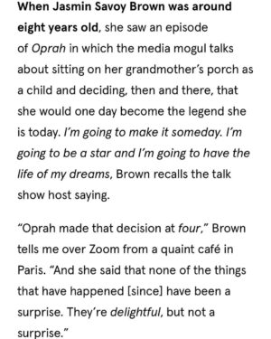 Jasmin Savoy Brown Instagram - @them @glaad @michaelcuby @sarahlubyburke I am at a loss for words. This is the best birthday gift ever. Sarah thank you for cultivating THE best on set experience I’ve ever had - with a very queer very brown crew who were down to PLAY and very accommodating of my schedule change. Michael thank you for the warmest most delightful interview. @them & @glaad thank you for taking the time to celebrate queer people and our success stories, our joy, in a time when our joy is being threatened more than ever. I am just so honored and touched by this article. I so rarely stop and take a moment to appreciate where I am, and I can’t stop doing that right now. Thank you for celebrating this moment in my life, my career, my relationship. Gays I love you!!! Link in my bio!!!

·  Photographer: James Emmerman - @james_emmerman 
·  Stylist: Ian McRae - @ian__mcrae
·  Hair: Junya Nakashima - @junyahair
·  Makeup: Sena Murahashi - @ittts_sena
·  Nails: Maki Sakamoto - @makinaill
·  Set Designer: Nat Hoffman - @natalienareau
·  Editor-in-Chief: Sarah Burke - @sarahlubyburke
·  Art Director: Wesley Johnson - @wslyjhnsn
·  Culture & Entertainment Editor: Samantha Allen - @neebess
·  Talent Director: Keaton Bell - @keaton.kilde.bell