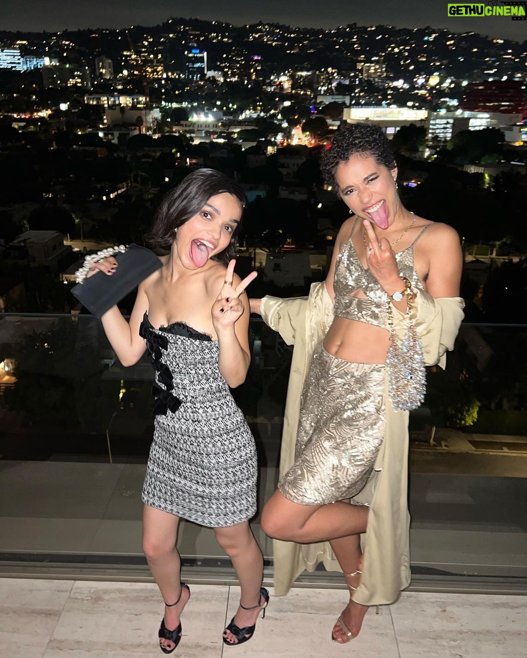Jasmin Savoy Brown Instagram - Friday highlights featuring my new crush, @acethemooseboy Styling @itsamandalim Hair & makeup @taylourchanel Wearing @albertaferretti & @omega Thank you as always to the team! And to @paramountpics @showtime & @hollywoodreporter for the parties ✨