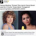Jasmin Savoy Brown Instagram – Let the press tour commence: I have wanted to work with @tatianamaslany since I began my professional career. I’ve since come to call her a friend, and now we will share the screen 😭 and @joshruben will be directing I mean I just – 😭🤪😎🥹 🤢 👽