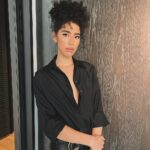 Jasmin Savoy Brown Instagram - @michaelkors hits different. Thank you for having me at your NYFW show. I loved it! Wearing @michaelkors styled by @michaelkors & @itsamandalim assisted by @lauraspriet_ Hair by @ursulastephen Makeup @billieegene Wearing @mejuri & @aliweissjewelry Bag from @beradesignofficial