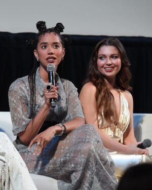 Jasmin Savoy Brown Instagram - Like no offense but we popped tf off with this one… @yellowjackets FYC!

Lewk @kenneth.nicholson 
Stylist @itsamandalim ofc !
Hair by @marciahamilton 
Makeup by @cherishbrookehill 
Fashion assist @_shmian