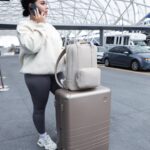 Jasmine Davis Instagram - #monostravel Now a days, I’m traveling almost 2-3 weeks out of the month which means I have to keep a super stylish but durable luggage set on hand. With @monostravel — their wide array of premium luggage options check all the boxes. From its minimalistic + modern aesthetic to the durable polycarbonate shell, #MonosTravelCompanion is my go-to set for all travel occasions. The backpack is also super neat because I can organize my snacks, cameras and laptop into different compartments with ease!