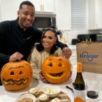 Jasmine Davis Instagram - Fall for convenience this season with @Krogerco BOOST🍂 Hubby and I got inspired after visiting a local fall festival and decided to get in the spirit by having a cozy date night. What’s better than carving pumpkins, sipping wine and savoring snacks? We are all about hassle-free shopping, especially when it simplifies our life. 🍂🛒 @KrogerCo [AD] #KrogerPartner #KrogerATL Atlanta, Georgia