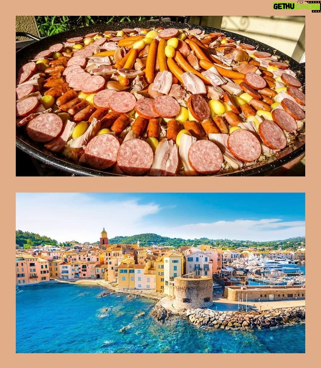 Jason Chicandier Instagram - Prochaine opération : la plus grande choucroute à St Tropez ! L’idée, vous l’aurez compris, outre la blague c’est qu’on fasse travailler les régions ensemble. L’hyper-regionalisme c’est très bien mais imaginer des tropeziens et des alsaciens bosser ensemble, faire venir des danseurs folkloriques strasbourgeois au VIP chez @jeanroch et manger une magnifique choucroute au son des grillons c’est quand même insolite. Le but c’est évidemment de montrer que la France est magnifique (la Corse aussi..je vous vois) mais partout en fait ! Au gré des tournées j’ai vu des coins fabuleux et des coins plus austères mais qui ont révélé des âmes extraordinaires aussi. Travaillons avec nos amis suisses et belges également… Vous imaginez une paella géante à Quimper ou une bouillabaisse géante à Lille ou même un immense mâchon lyonnais à Bayonne ? Éclatons-nous un peu avant que tout nous explose gentiment à la gueule ! Des bises mes Empereurs !