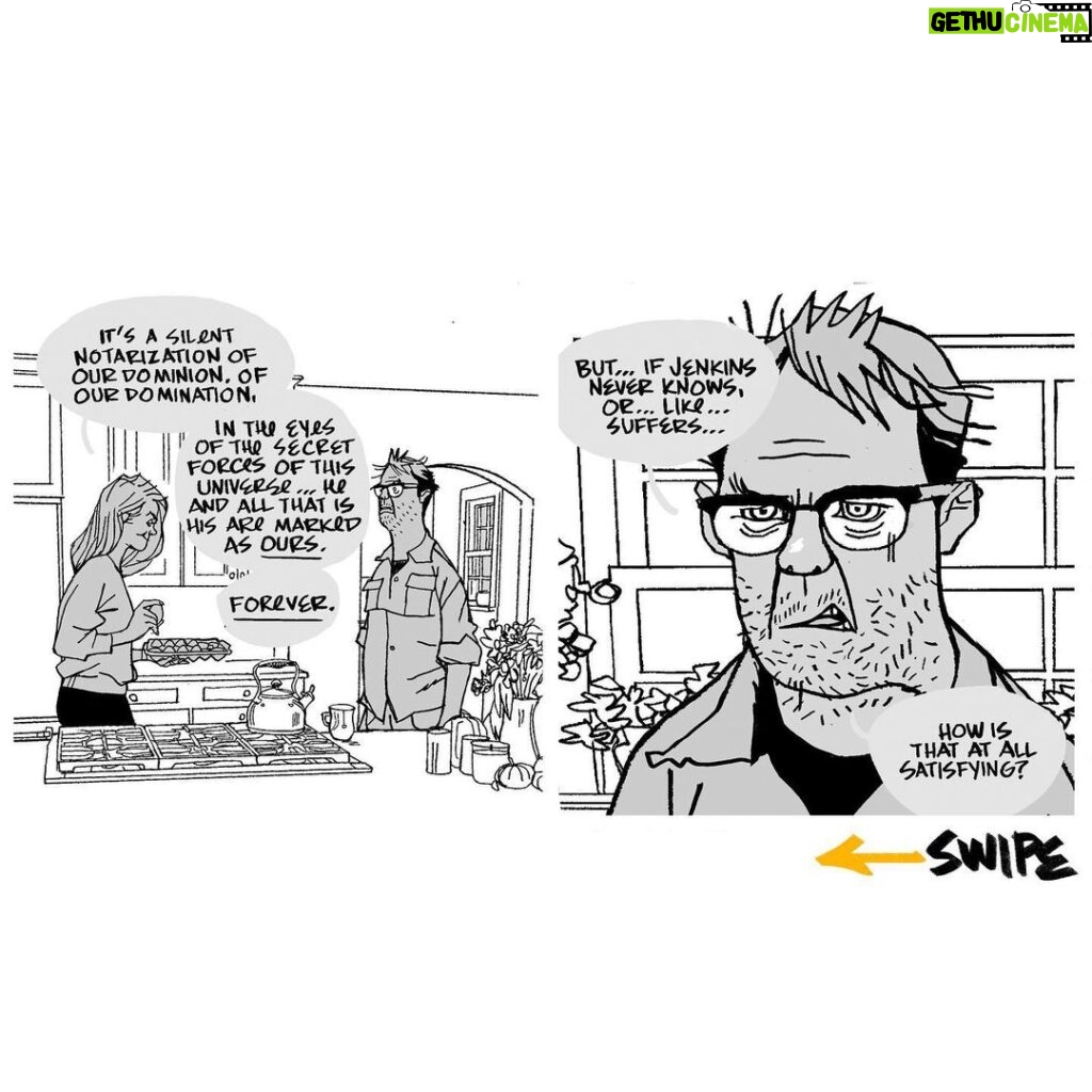 Jason Latour Instagram - SWIPE to read a seasonal comic I made last year about the little rituals and social rules we make, and the silly ways we gate keep them. Or something like that. Read more of my new comics by joining my NEWSLETTER in the link in bio. #comics #cartoonist #cartoons #cartoonistsofinstagram #howtodraw #manga #anime #comicbook #humor#halloween